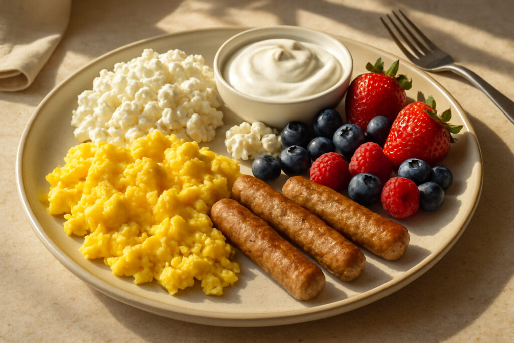 high protein breakfas