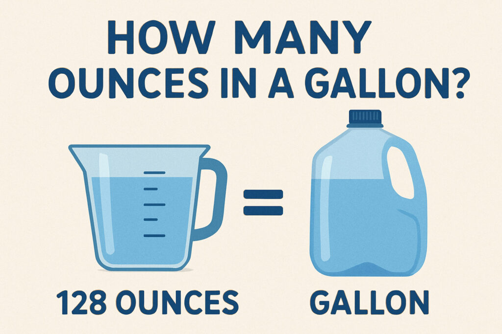 how many ounces in a gallon