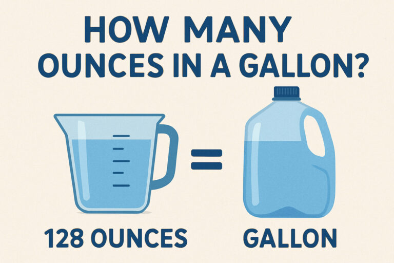 how many ounces in a gallon