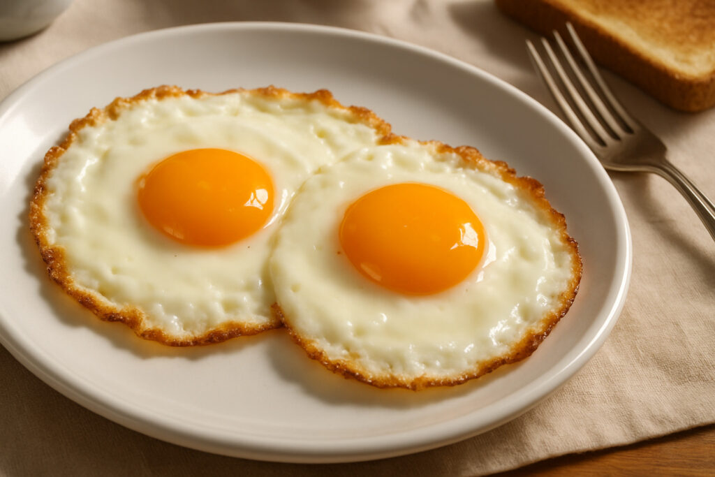 over easy eggs
