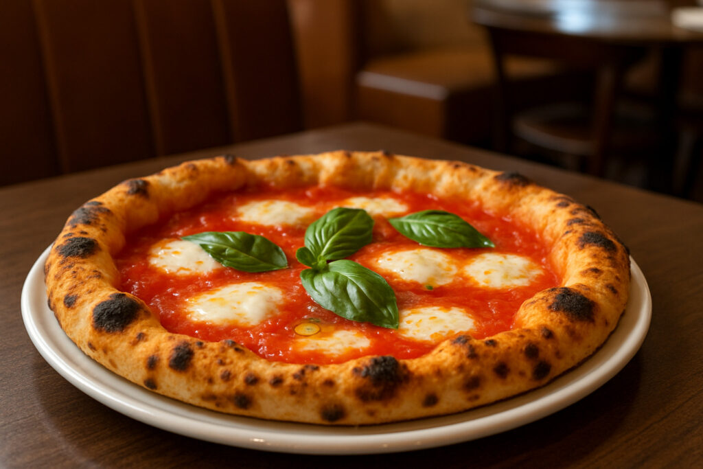 una pizza napoletana