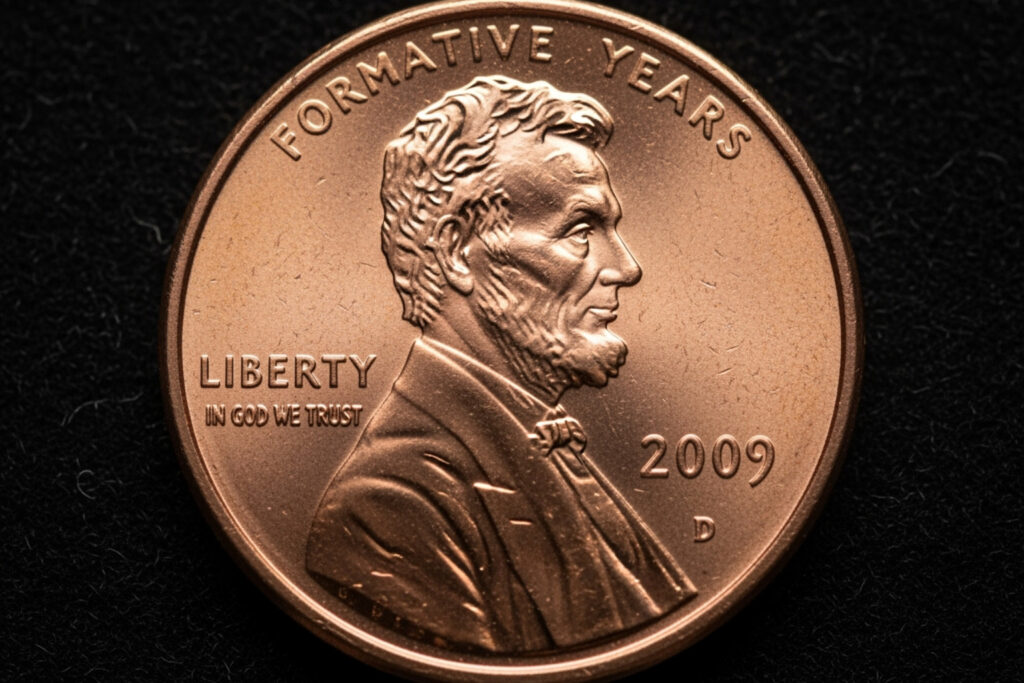 2009 penny value no mint mark