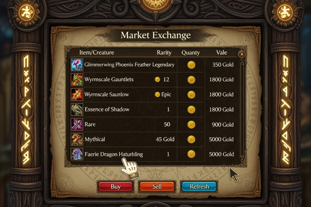 cos value list