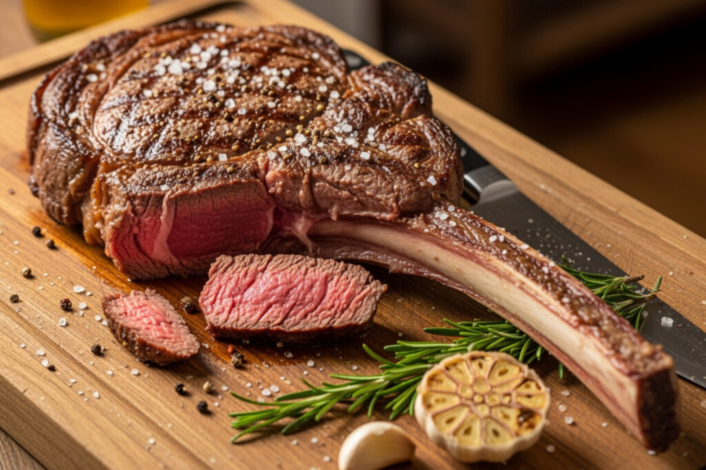 grass fed tomahawk steak
